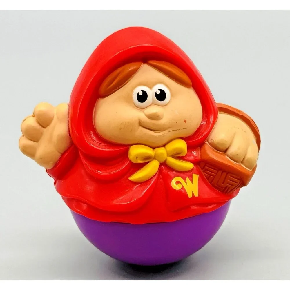 Playskool Weebles Little Red Riding Hood Frog Prince Woodsman Storybook Lot of 3